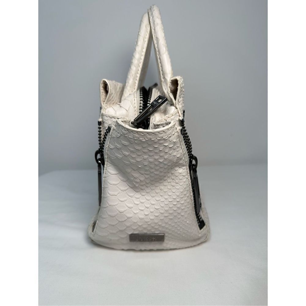 Botkier Ivory Leroy Embossed Anaconda Satchel Size 15” x 6.25” x 8.25”. #M-0925 - Picture 3 of 15